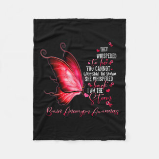 Couverture Polaire Am Le Papillon de sensibilisation à l'neurysme cér