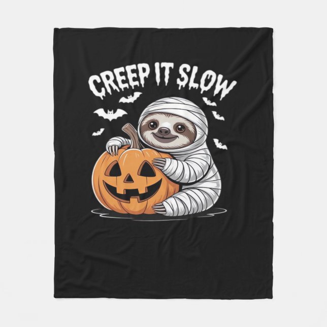 Couverture Polaire Amateurs de fentes mignonnes Drôle Halloween Citro (Devant)