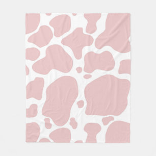 Couverture Polaire Amateurs de vache rose Vache Imprimer Motif