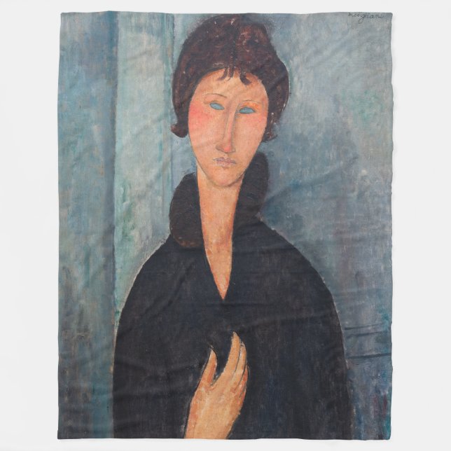 Couverture Polaire Amedeo Modigliani - Femme aux yeux bleus (Devant)
