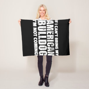 Couverture Polaire American Bulldog Anglais Bulldog Lover cadeau