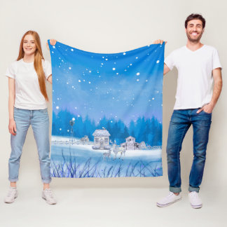 Couverture Polaire American Farm Signature Fleece Blanket
