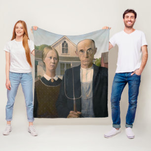 Couverture Polaire American Gothic : Vie rurale pauvre paysan