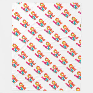 Couverture Polaire Amour arc-en-ciel