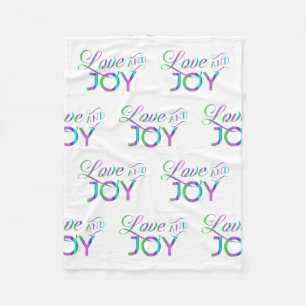 Couverture Polaire Amour Coloré Et Joie