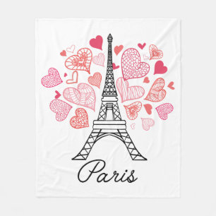 Couverture Polaire Amour de Paris, France