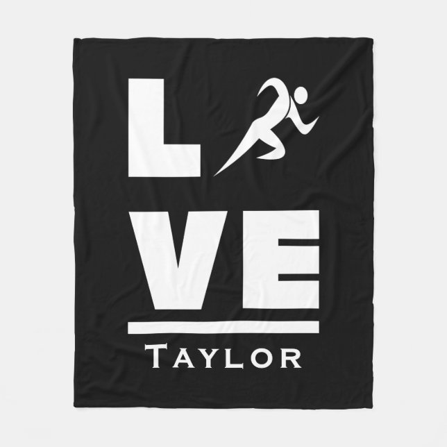 Couverture Polaire Amour Et Vie Athlétisme Piste Et Ventilateur De Sp (Devant)