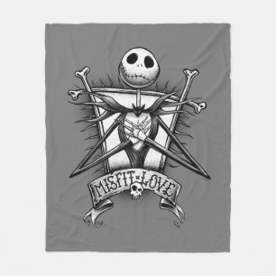 Couverture Polaire Amour inadapté   Jack Skellington