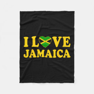 Couverture Polaire Amour Jamaïque Coeur Fier Jamaïque Jamaïque Indépe