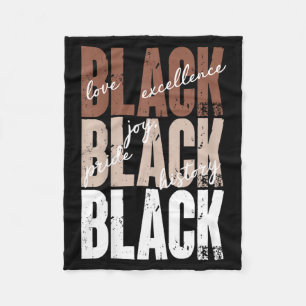 Couverture Polaire Amour Noir Excellence Joie Fierté Histoire Noire A