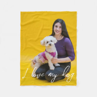 Couverture Polaire Amour personnalisé Imprimer Amoureux des chiens Ph