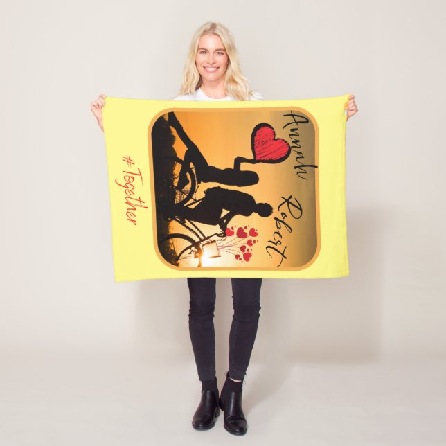 Couverture Polaire Amour toujours romantique (En situation)