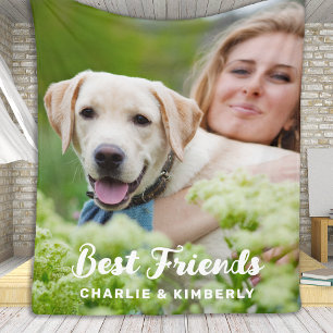 Couverture Polaire Amoureux des chiens Meilleurs amis Personnalisé An