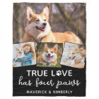 Amoureux des chiens Personnalisé 4 Photo Collage A