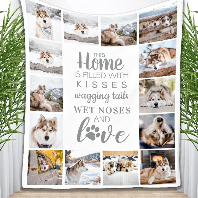 Couverture Polaire Amoureux des chiens Personnalisé Animaux de compag (Créateur téléchargé)