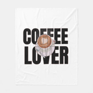 Couverture Polaire Amoureux du Café – Accro du Café Matin Caféine Des