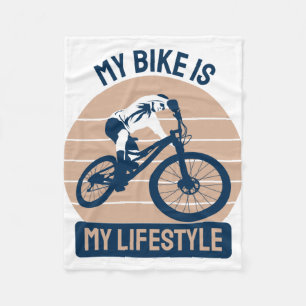 Couverture Polaire Amoureux du Vélo - Mon Vélo Est Mon Mode de Vie