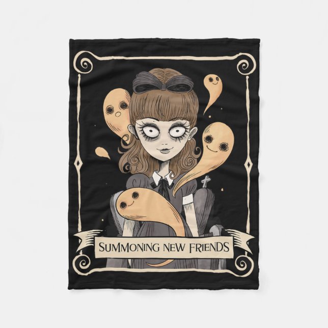 Couverture Polaire Amusant Halloween Graphisme Éffrayants spiritueux (Devant)