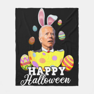 Couverture Polaire Amusant Joe Biden Heureux Halloween Confus Pâques 