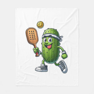 Couverture Polaire Amusant joueur de pickleball Louveur de paddleball