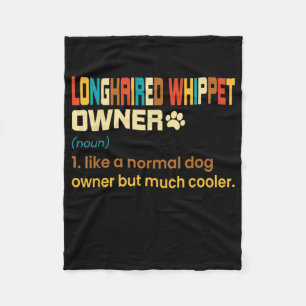 Couverture Polaire Amusant LonghEI Whippet Vintage Retro Chien Maman