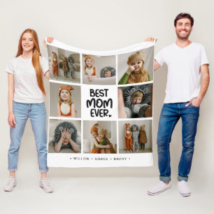 Couverture Polaire Amusant Moderne 'MEILLEURE MAMAN JAMAIS' 6 Photos