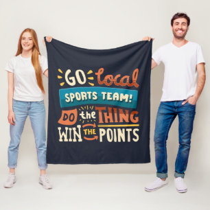 Couverture Polaire Amusant Ventilateur sportif Cheerleader