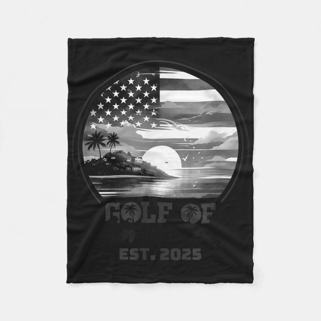 Couverture Polaire Amusante Amérique des Etats-Unis Chemise Golfe des (Devant)