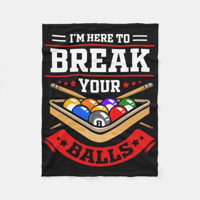 Couverture Polaire Amusante Tenue De Billard Pour Pool Billard Player (Devant)