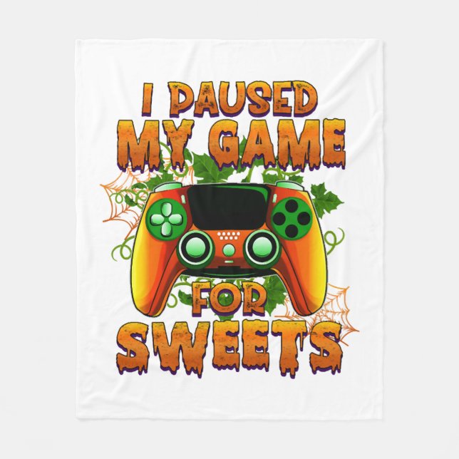 Couverture Polaire Amusante tenue d'Halloween pour Gamer - Halloween  (Devant)