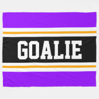 Amusants Large Bright Violet Noir GOALIE Stripes d
