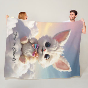 Couverture Polaire "Amusement de saut de nuage"