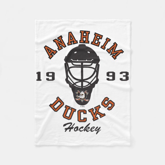 Couverture Polaire Anaheim Ducks Hockey Mask White Officially License (Devant)