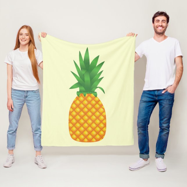 Couverture Polaire Ananas (En situation)