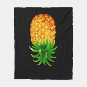 Couverture Polaire Ananas vers le bas
