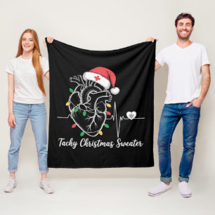 Couverture Polaire Anatomie du cœur Noël Infirmière Cardiaque Tachy N