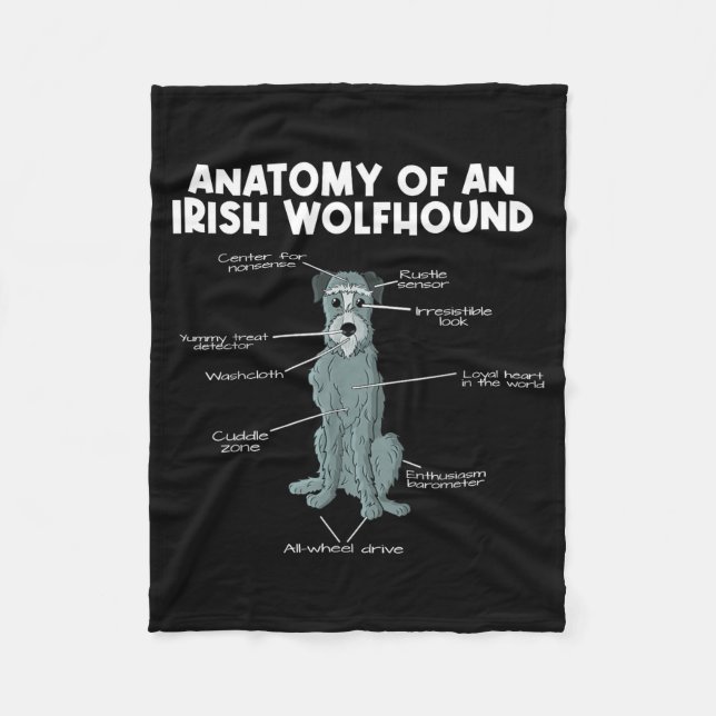 Couverture Polaire Anatomy Of An Irish Wolfhound  (Devant)
