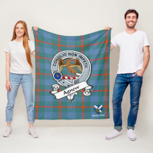 Couverture Polaire Ancien Badge De Clan Scot Tartan Plaid