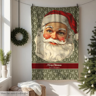 Couverture Polaire Ancien Noël Cosy Blanche pour la famille