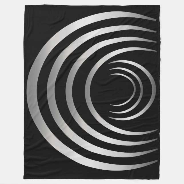 Couverture Polaire Anciens Aliens Argent Crop Circle (Devant)