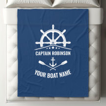Ancre nautique Oars Helm Capitaine et nom de batea