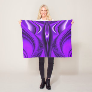 Couverture Polaire Ange ailes, Purple Rainbow Dreams