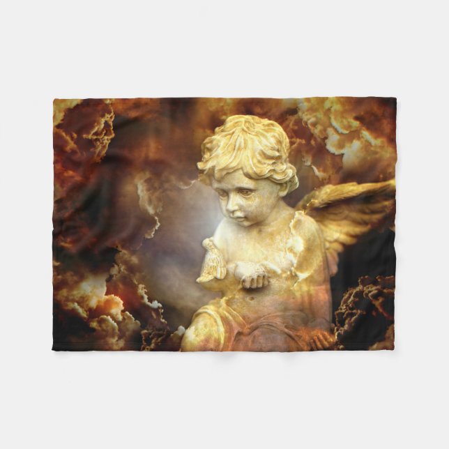 Couverture Polaire Ange merveilleux d'ange (Devant (Horizontal))