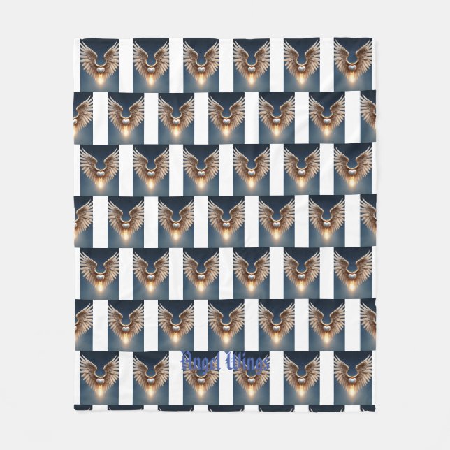 Couverture Polaire Angel Wings Lovely (Devant)