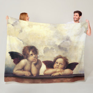 Couverture Polaire ANGES Raffaello Sanzio, anges à ailes de la