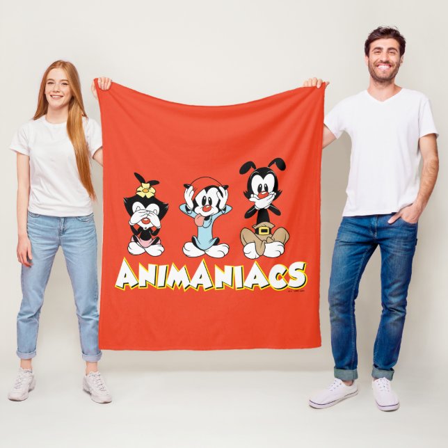 Couverture Polaire Animaniacs | Graphique de Warner Sibings "No Evil" (En situation)