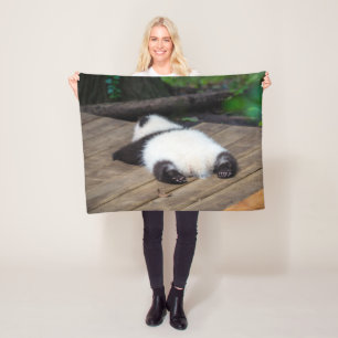 Couverture Polaire Animaux de bébés cutest Bébé Géant Panda Dormir