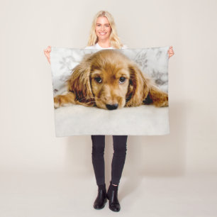 Couverture Polaire Animaux de bébés cutest Cocker Spaniel