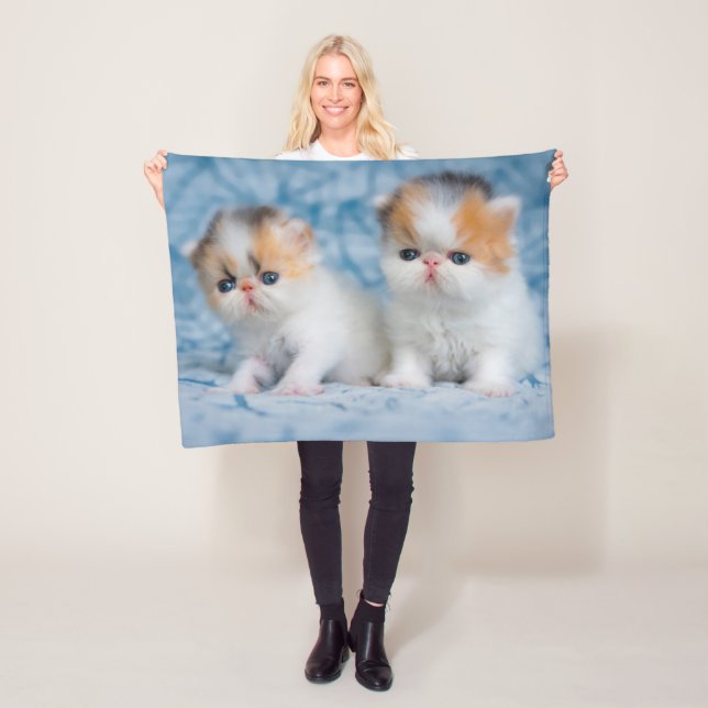 Couverture Polaire Animaux de bébés cutest | Persian Calico Kitten (En situation)