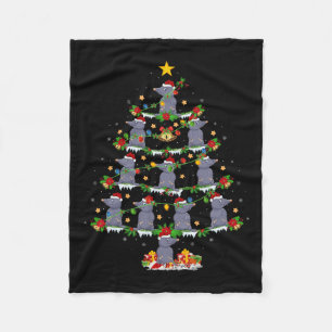Couverture Polaire Animaux de compagnie Jumeaux Père Noël Mole arbre